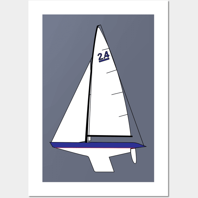 US 2.4 Meter Sailboat Wall Art by CHBB